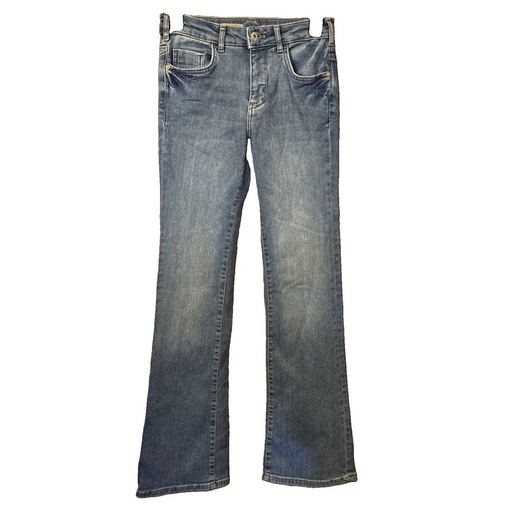 Anthropologie Pilcro The Demilune Boot Flare Bootcut Jeans Light Wash Size 25 - Picture 1 of 9